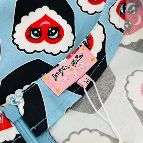 Irregular Choice x Sarsparilly Wonderful Wasabi Dress Sushi Kawaii Rockabilly M - Picture 8 of 10